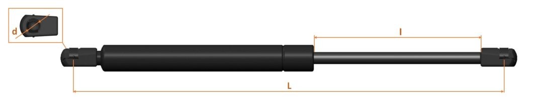 Газовые упоры багажника ваз